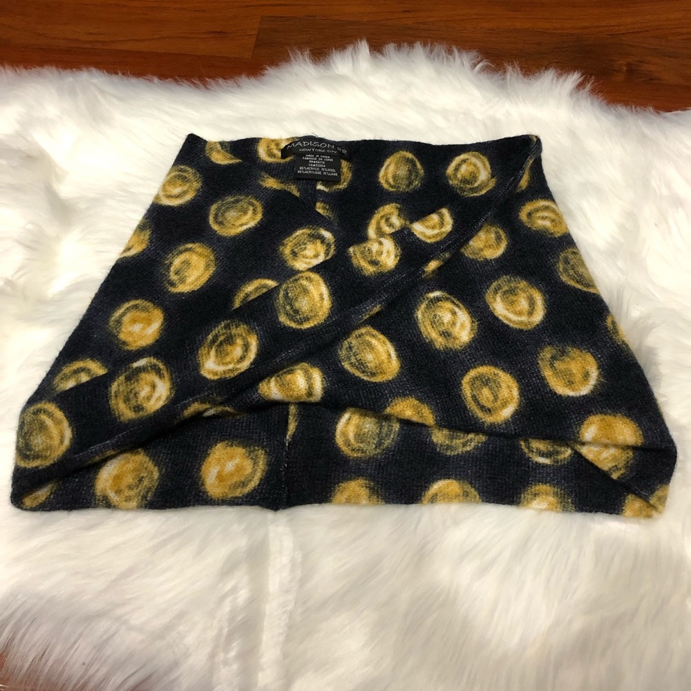 Anthropologie Infinity Scarf Navy fall winter cozy